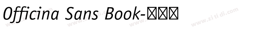 Officina Sans Book字体转换